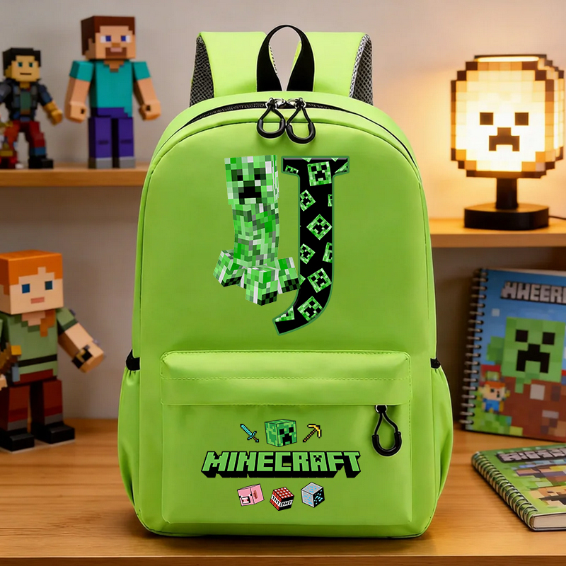 Art Craft Materials - Sac à dos scolaire vert Miner