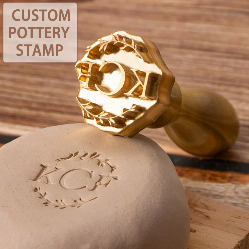 Art Craft Logo - Tampon personnalisé en céramique pour argile,