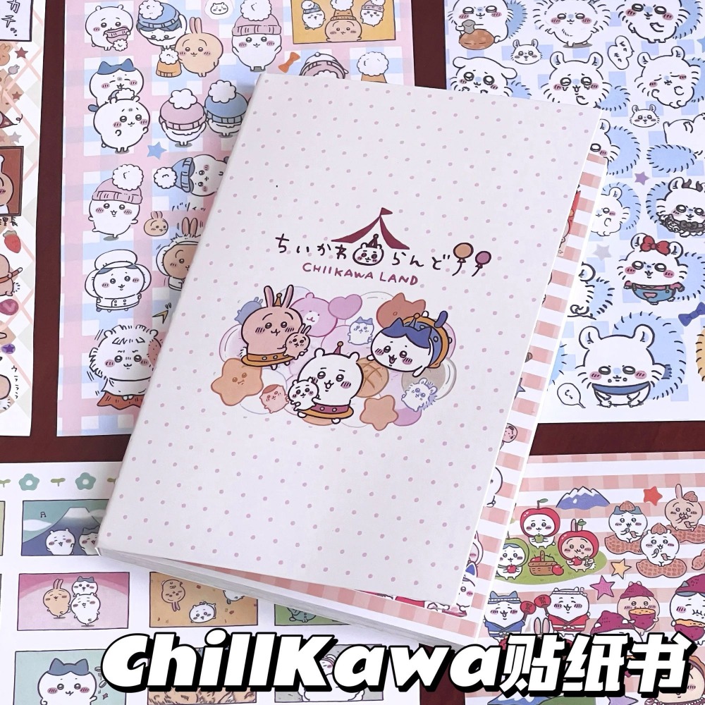 Art Craft Books - Livre d'autocollants mignons Chiikawa Hachiware Usagi