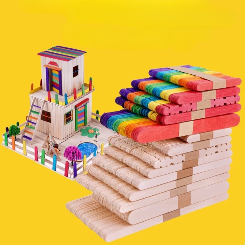 Art Craft With Ice Cream Stick - Bâtons de glace Popsicle créatifs pour