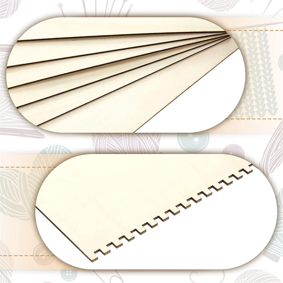 Panier de tissage cranté en bo - Art Craft Wood avis et prix