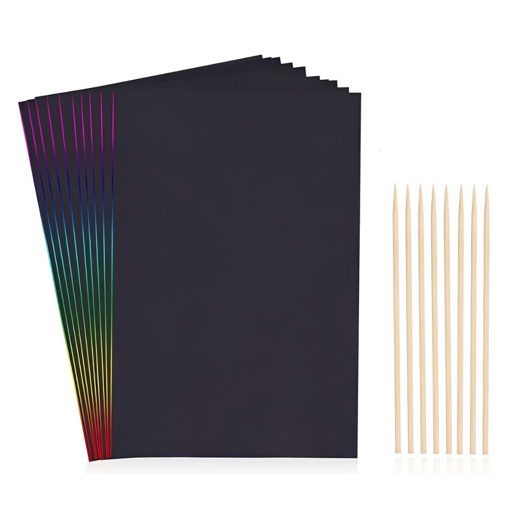 20 feuilles de papier à gratte - Art Craft Rainbow avis et prix