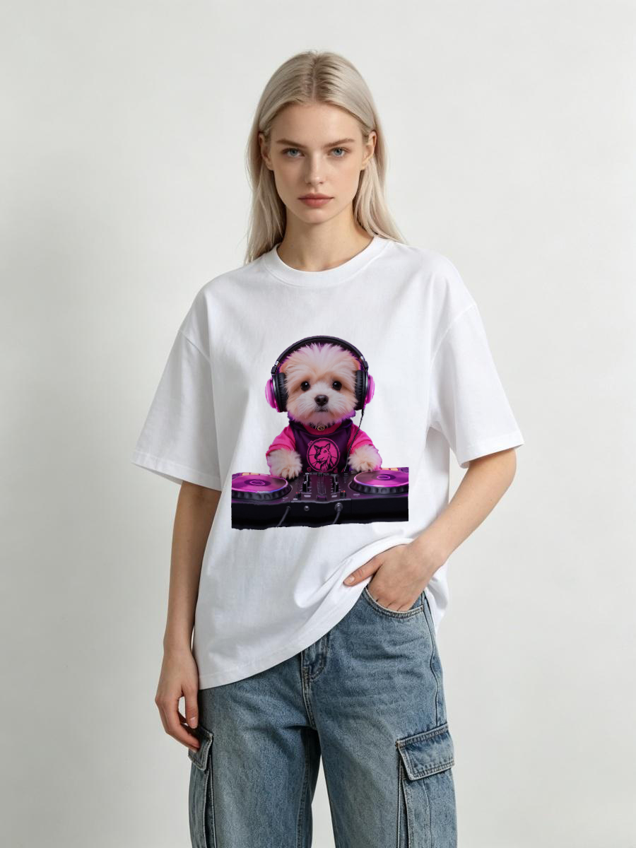 T-shirts Femme à Col Roulé Mot - Art Craft Letter T avis et prix