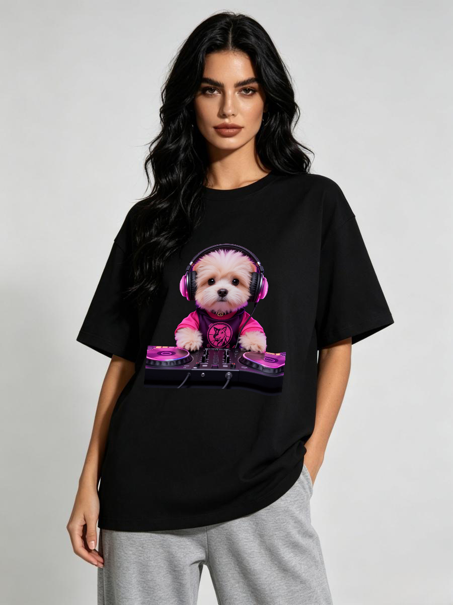 T-shirts Femme à Col Roulé Mot - Art Craft Letter T avis et prix
