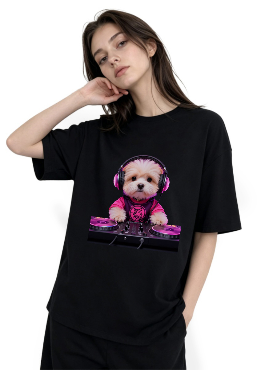 T-shirts Femme à Col Roulé Mot - Art Craft Letter T avis et prix