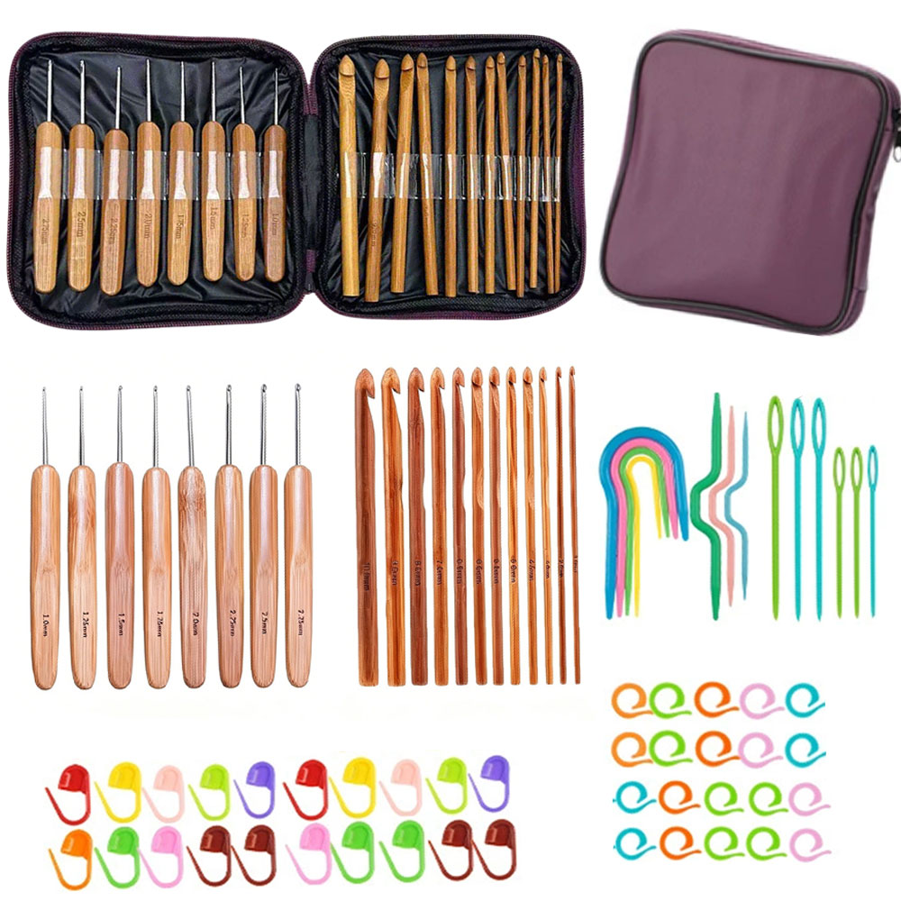 Ensemble de 74 crochets en bam - Art Craft Materials avis et prix