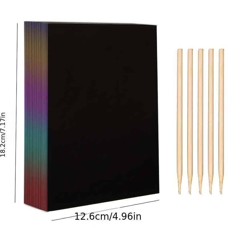 50 feuilles de papier à gratte - Art Craft Rainbow avis et prix