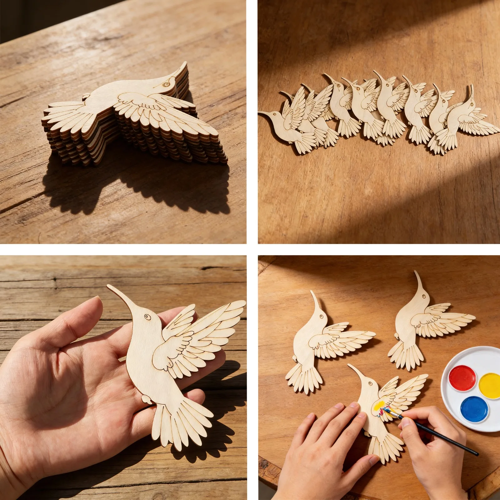 10 pièces de découpes en bois  - Art Craft Wood avis et prix