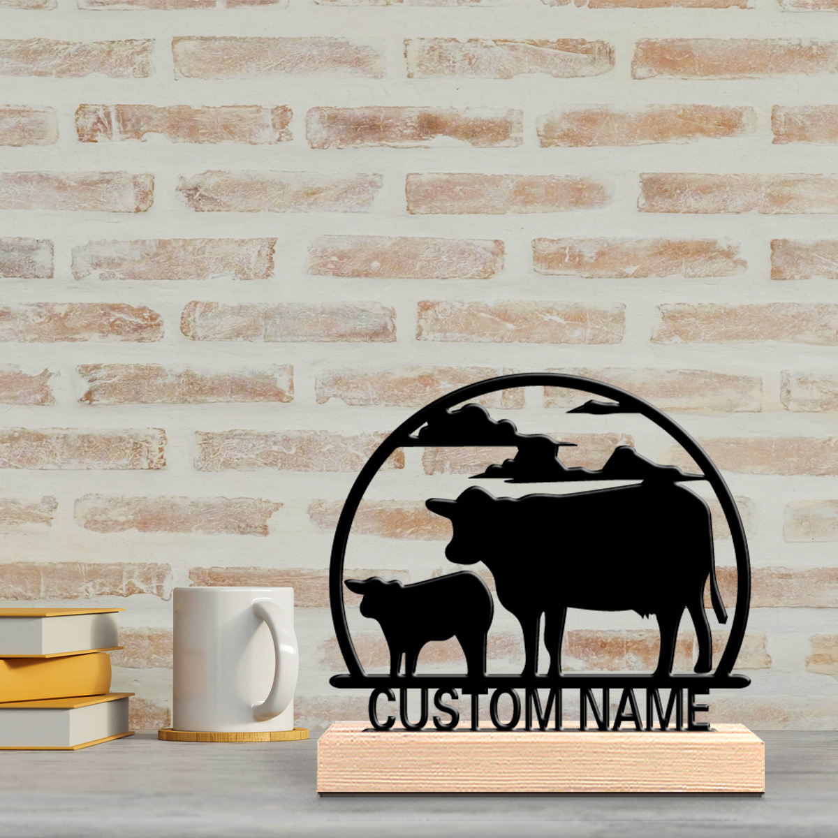 1 pièce Statue de vache person - Art Craft Wood avis et prix