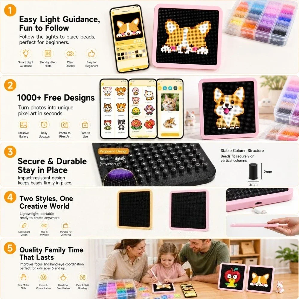 Tableau lumineux LED intellige - Art Craft Materials avis et prix