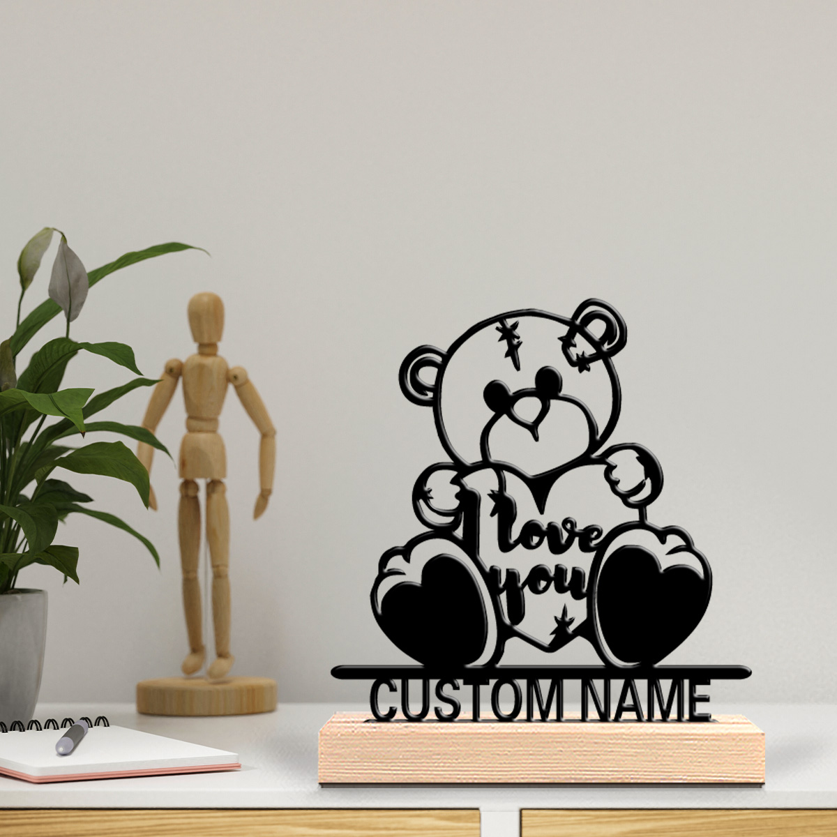 1 pièce Statue en métal person - Art Craft Wood avis et prix