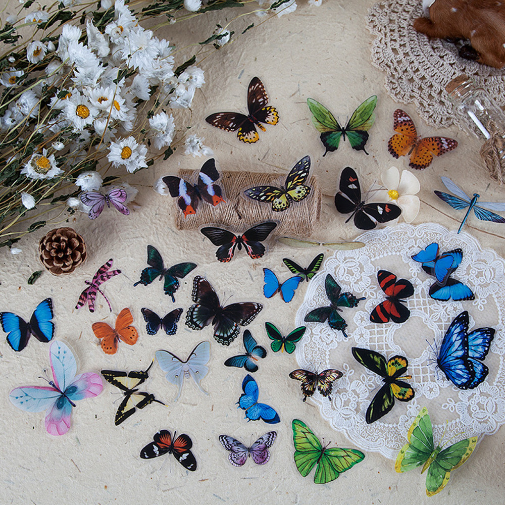 Autocollants papillon en PET,  - Art Craft Books avis et prix